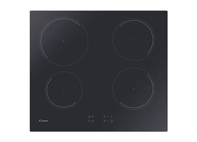 Candy Idea Piano Cottura a Induzione 4 Fuochi in Vetroceramica, Cottura Rapida con Funzione Booster, Power Management per Ottimizzare i Consumi, Blocco di Sicurezza, 59 x 52 x 6 cm, Nero - CITT642C/E1