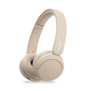 Sony WH-CH520 - Cuffie wireless Bluetooth con microfono, batteria fino a 50 ore, colore: Beige