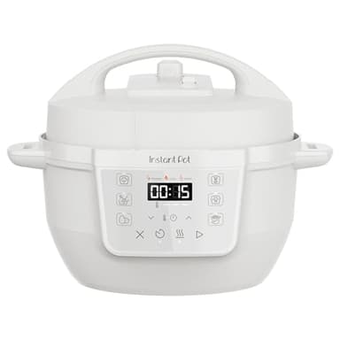 Instant Pot Multicooker, 3.8L 7-in-1 Pentola a Pressione, Vaporiera, Scaldavivande in Acciaio Inossidabile Spazzolato, Adatta a Cucinare Riso, Zuppa, Verdura e Yogurt a Cottura Lenta, Bianco Sale