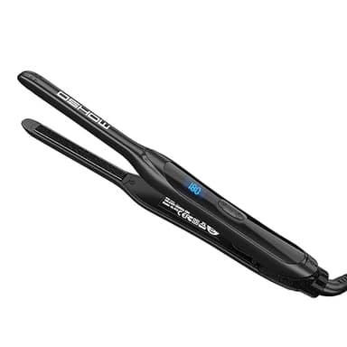 DSHOW Mini Piastra Per Capelli, Professionale Piastra Matita per Capelli Corti, Barba e Frangia, piastra lisciante per tutti i tipi di capelli, Temperatura Regolabile