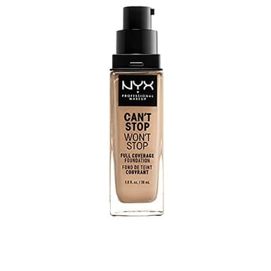 NYX Professional Makeup Fondotinta, Can't Stop Won't Stop Full Coverage Foundation, Lunga tenuta, Waterproof, Finish Matte, Tonalità: Buff