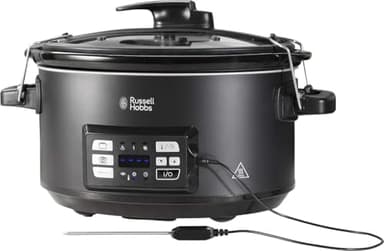 Russell Hobbs Multicooker 3 in 1 - Cottura Lenta, Sottovuoto, Cottura con Sensore Temperatura Interna - Pentola in Ceramica Pesante da 6,5 ​​L; Display Digitale con Temperatura; 25630-56
