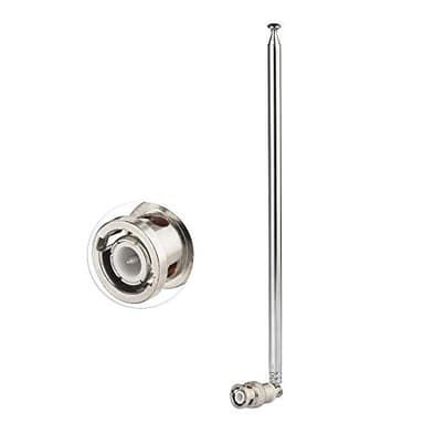 Bingfu HF VHF UHF CB Antenna BNC Maschio Telescopica 7-Sezioni 115 cm per CB Radio, Radioamatori, Scanner Mobile, Trasmettitore FM, Microfono Wireless
