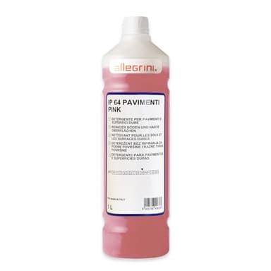 Allegrini IP 64 Pink Detersivo Pavimenti e Detergente Robot Lavapavimenti Profumato per la Pulizia di Superfici Dure in Gres Porcellanato Ceramica Marmo 1000 ml
