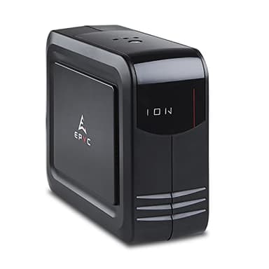 EPYC® ION - UPS per Computer, MAC, e Alimentatori PFC Attivo (PS5, PS4 Pro, XBOX), Potenza 800VA/480Watt, Gruppo di Continuità per Console e PC da Gaming, 3 Uscite Schuko, UPS 800VA Offline