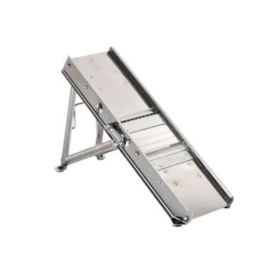 LOUIS TELLIER - Mandolina Professionale in Acciaio Acciaio Inossidabile - 38 Lame - Senza Carrello - Ideale per Affettare e Realizzare Patatine Fritte o Julienne di Verdure - Fabbricata in Francia