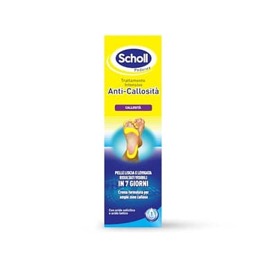 Scholl Trattamento Intensivo Anti Callosità con Acido Salicilico e Acido Lattico, Trattamento Esfoliante e Idratante ad Uso Quotidiano, Pelle Morbida e Senza Calli in 7 Giorni, 75ml