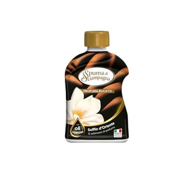 Spuma di Sciampagna - Profumatore Bucato Lavatrice e Asciugatrice con Oli Essenziali, Fragranza Soffio d'Oriente Efficace Fino a 12 Settimane, 100% Made in Italy - 230 ml