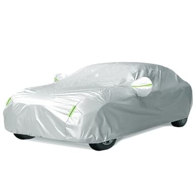 BEXITA Telo per Auto Felpato Esterno Impermeabile ​Copriauto per Auto per Tutte Le Stagioni Antivento Antineve Protezione UV Copriauto Per Berlina; Taglia XL: Max510cm