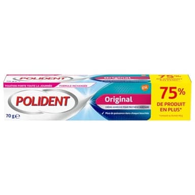 Polident Originale crema fissante extra forte per protesi parziali o complete, 77 g