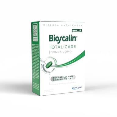 Bioscalin TOTAL•CARE Integratore Alimentare con Attivi Naturali, per Capelli, Cute e Unghie più Forti, per Donna e Uomo, Senza Glutine, 30 Compresse