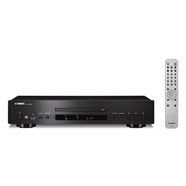 YAMAHA CD-S303BL CD Player Nero con Telecomando, USB, MP3/WMA/LPCM/FLAC, Compatibile con Altoparlante e Cuffie