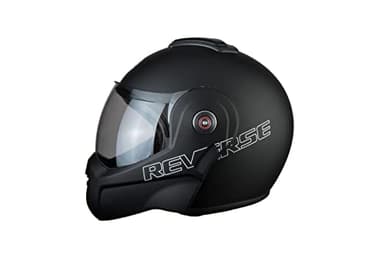 BHR Casco Modulare Moto 807 REVERSE | Casco Moto Integrale Omologato ECE con funzione Flip-Up 180° | Casco Moto Modulare Uomo & Donna con Sgancio Micrometrico | NERO OPACO | XS