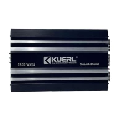 YIWEOG Amplificatore audio per auto Amplificatore per altoparlanti per auto a 4 canali di classe AB con audio stereo ad alta fedeltà, supporto 2/4 Ohm