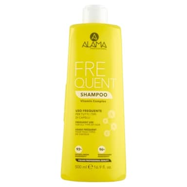 Alama Professional Frequent Shampoo Uso Frequente per Tutti i Tipi di Capelli, Giallo, 500 Millilitri