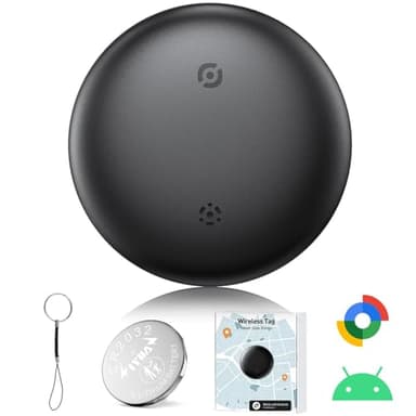 Airtag Android, Localizzatore GPS Android, Smart Tracker Tag Funziona con Google Dov'è App Bluetooth Tracker Compatibile con Trova dispositivo (Solo Android) Localizzatore Chiavi per Chiavi/Bagagli