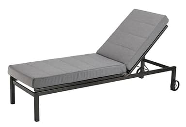 XDREAM Garden - Cuscino per sdraio da giardino, di alta qualità, per lettini, balconi, esterni, colore: antracite, senza lettino da giardino, 60 x 200 cm