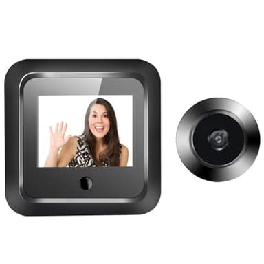 Swiixxer 1 Set 2,4 Pollici 120° Telecamera Digitale Intelligente per Spioncino per Porta 240X320 HD Campanello Visivo Risoluzione 300000 Pixel