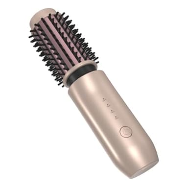 Leeko Thermal Brush Senza Fili, Spazzola Arricciacapelli Senza Fili da 40mm,4 Temperature Spazzola Lisciante Senza Fili, Pettine Spazzola Termica per Capelli (oro)