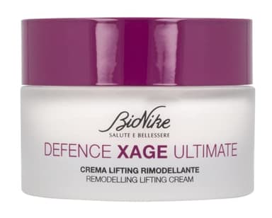 Bionike Defence Xage Ultimate - Lifting Viso Rimodellante Anti Age, Rimodella e Contrasta Rilassamento Cutaneo e Rughe Profonde, Dona Elasticità e Tonicità, 50 ml