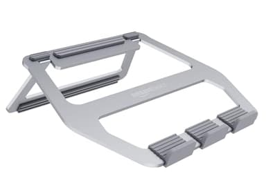 Amazon Basics Supporto richiudibile in alluminio per PC portatili con display fino a 33 cm (13"), Argento