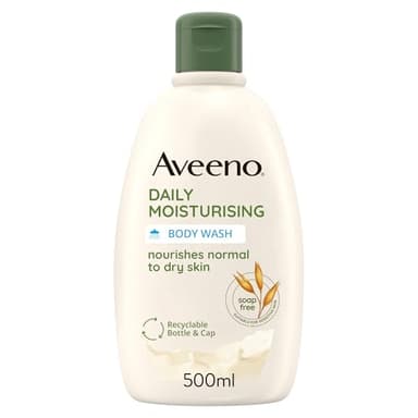 Aveeno Daily Moisturising Detergente Corpo, Bagnoschiuma idratante dal profumo delicato, Docciaschiuma per pelli da normali a secche, Bagnodoccia con Avena Colloidale Prebiotica, 500 ml