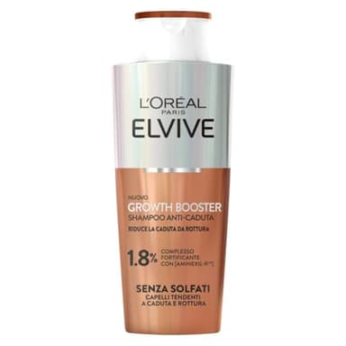 L'Oréal Paris Elvive Shampoo Anti-Caduta Fortificante, Per Capelli Deboli e Tendenti alla Rottura, Caduta Ridotta 10X, Con Complesso Fortificante con Aminexil-R, Growth Booster, 200 ml