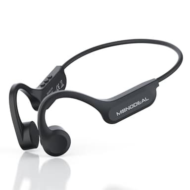 MONODEAL Cuffie Conduzione Ossea Open Ear Auricolari Conduzione Ossea Bluetooth 5.3 Auricolari Sport Impermeabili IPX6, Porta Ricarica Type-C per Corsa Fitness