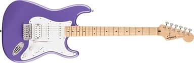 Chitarra elettrica FSR Squier Sonic® Stratocaster® HSS, tastiera in acero, battipenna bianco, Ultraviolet