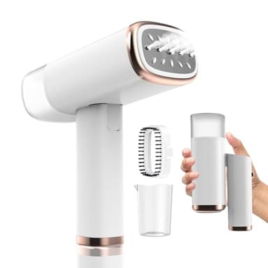 Ferro da Stiro Verticale, 1000W Stiratole Verticale Portatile, Serbatoio dell'acqua Rimovibile 150ml, Riscaldamento Rapido 20s, Rimozione Rapida, Compatto e Portatile per Casa, Ufficio, Viaggi
