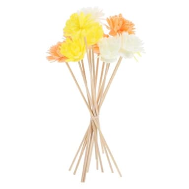 drburpily 12 pezzi/set con oli essenziali diffusore in rattan bastoncini ABS diffusore bastoncini fiori 19 cm rattan naturale Wo