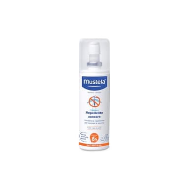 Mustela Repellente Zanzare, Viso e Corpo, Neonati dai 2 Mesi, Bambini, Tutta la Famiglia, anche in Gravidanza - Respinge Zanzare e Zanzare Tigre fino a 8 Ore, Zecche fino a 7 Ore (100ml)