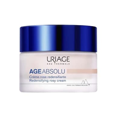 URIAGE AGE ABSOLU Crema antietà con RETINOLO, ACIDO IALURONICO, VITAMINA C ed E. Booster di Procollagene X6 - Riduce visibilmente le rughe - Texture in crema rosata per un effetto glow istantaneo