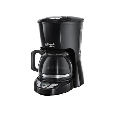 Russell Hobbs Macchina Caffè Americano - Timer Digitale, Con Filtro per Estrazione e Aroma Ottimali - Max 10 tazze; Caraffa in Vetro da 1.25 L; Piastra riscaldante; Antigoccia; TexturePlus 22620-56