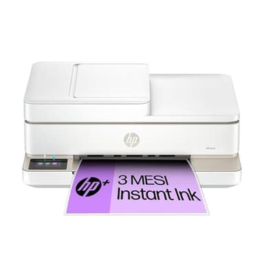 HP Envy 6520e 714N9B, Stampante Multifunzione a Getto d'Inchiostro A4 a Colori, Stampa Fronte e Retro Automatica, Fino a 10 ppm, Wi-Fi, ADF, Fax, 3 Mesi di Inchiostro Instant Ink Inclusi, Portobello
