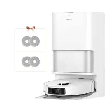 DREAME L10s Ultra Gen 3 Kit Robot Aspirapolvere e Lavapavimenti, Aspirazione da 25.000 Pa, Spazzola Laterale e Moci Estensibili,Stazione di Pulizia Automatica All-in-One,Controllo Vocale e tramite App