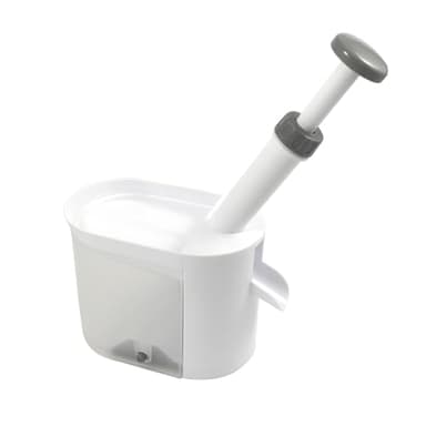 Fackelmann Denocciolatore a Stantuffo per Ciliegie e Olive 28,8x16 cm, in Plastica Alimentare Completamente smontabile adatto per Snocciolare Ciliegie, Amarene ed Olive