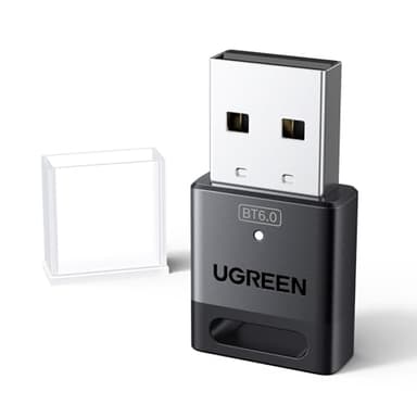 UGREEN USB Bluetooth 6.0 Adattatore per PC Dongle Chiavetta per Windows 11 10 8.1 Compatibile con Controller di PS5 PS4 Telefono Cuffie Auricolare Tastiera Mouse