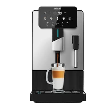 Cecotec Macchina Caffè Superautomatica Compatta Cremmaet Steam Latte Art. 19Bar, Vaporizzatore, Thermoblock, Plug&Play, Macinino Conico, 5 Livelli, Serbatoio Acqua 1.1L, Caffè 150g, Pulizia Automatica