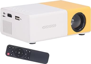 SQUADO Mini Proiettore WiFi Bluetooth - Proiettore Portatile Full HD 1080P Supporto, Videoproiettore per Film, Compatibile con PC/Fire Stick/iOS/Smarphone Ideale Per tutta la famiglia