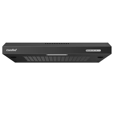 COMFEE' Cappa Aspirante 60 cm SLIF17B-60 A LED Sottopensile Aspiratore A Parete Aspirazione Superiore 600 mm - Nero