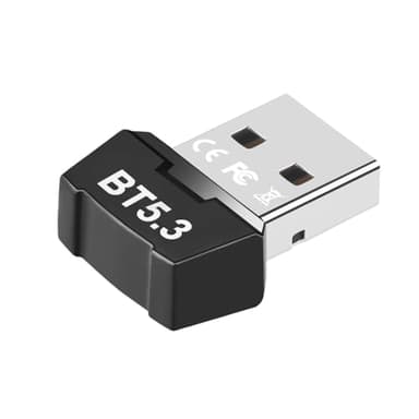 Adattatore Bluetooth PC, USB Bluetooth 5.3 Dongle Plug and Play Bluetooth Stick,Computer USB Wireless Bluetooth Ricevitore Trasmettitore Bluetooth Cuffie Bluetooth per laptop, mouse, tastiera,