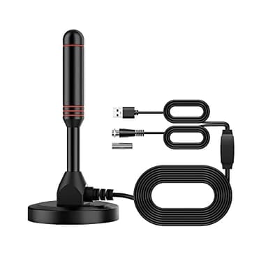 Antenna TV Interna Digitale Terrestre, Interna Amplificata HDTV 4K 1080P DVB-T, Ricezione del segnale fino a 120km, Portatile