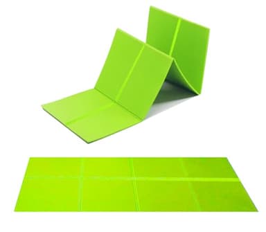 G5 HT SPORT Tappetino Fitness Pieghevole 110x48 cm | Materassino Yoga Antiscivolo e Resistente | Per Allenamenti Indoor e Outdoor, Casa,Palestra,Pilates,Stretching e Functional Training | Verde Lime