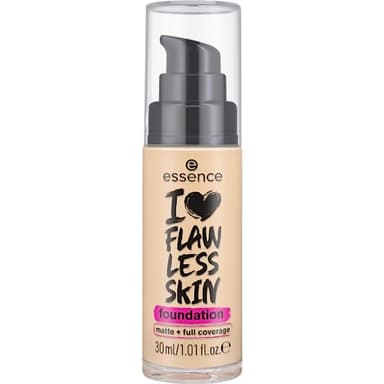 Essence Cosmetics Fondotinta I Love Flawless Skin, Lunga Durata, Opacizzante, Risultato Istantaneo, Opaca, 30 ml