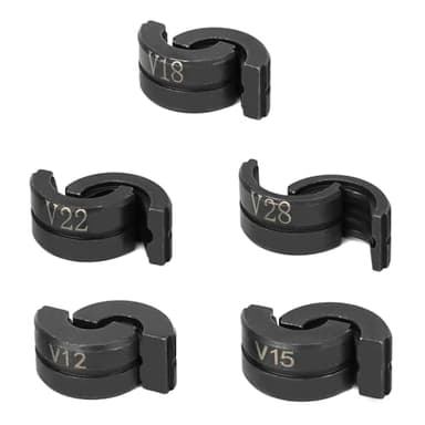 QWORK® Ganascia Pressatrice V Contorno, V12/15/18/22/28 mm per Pinze a Pressare