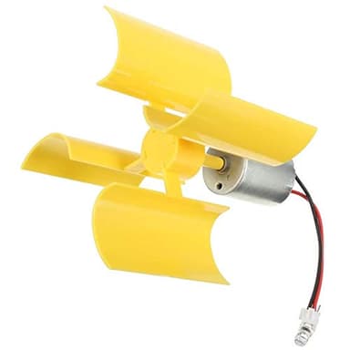 POFET - Micro generatore eolico a 360°, turbina verticale con pale, mini motore per fai da te