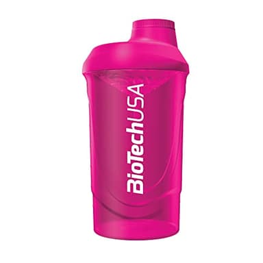 BioTechUSA Wave Shaker | Bottiglia shaker | 100% a prova di perdite | Miscelazione migliorata | Durevole e sicura | Facile da usare e da pulire, 600 ml, Magenta