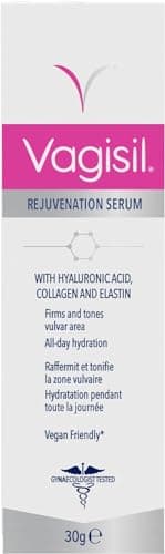 Vagisil Rejuvenation Serum, Siero Anti-Age Vulvare, Idratante e Rimpolpante, Con Acido Ialuronico, Collagene Ed Elastina, Tonifica e Rassoda la Pelle Intima Delicata, 30 g