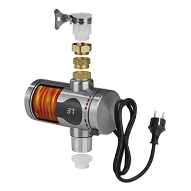 Hoberg Scaldacqua elettrico istantaneo | Riscaldamento rapido | Con display della temperatura | Senza serbatoio [max 3600W]